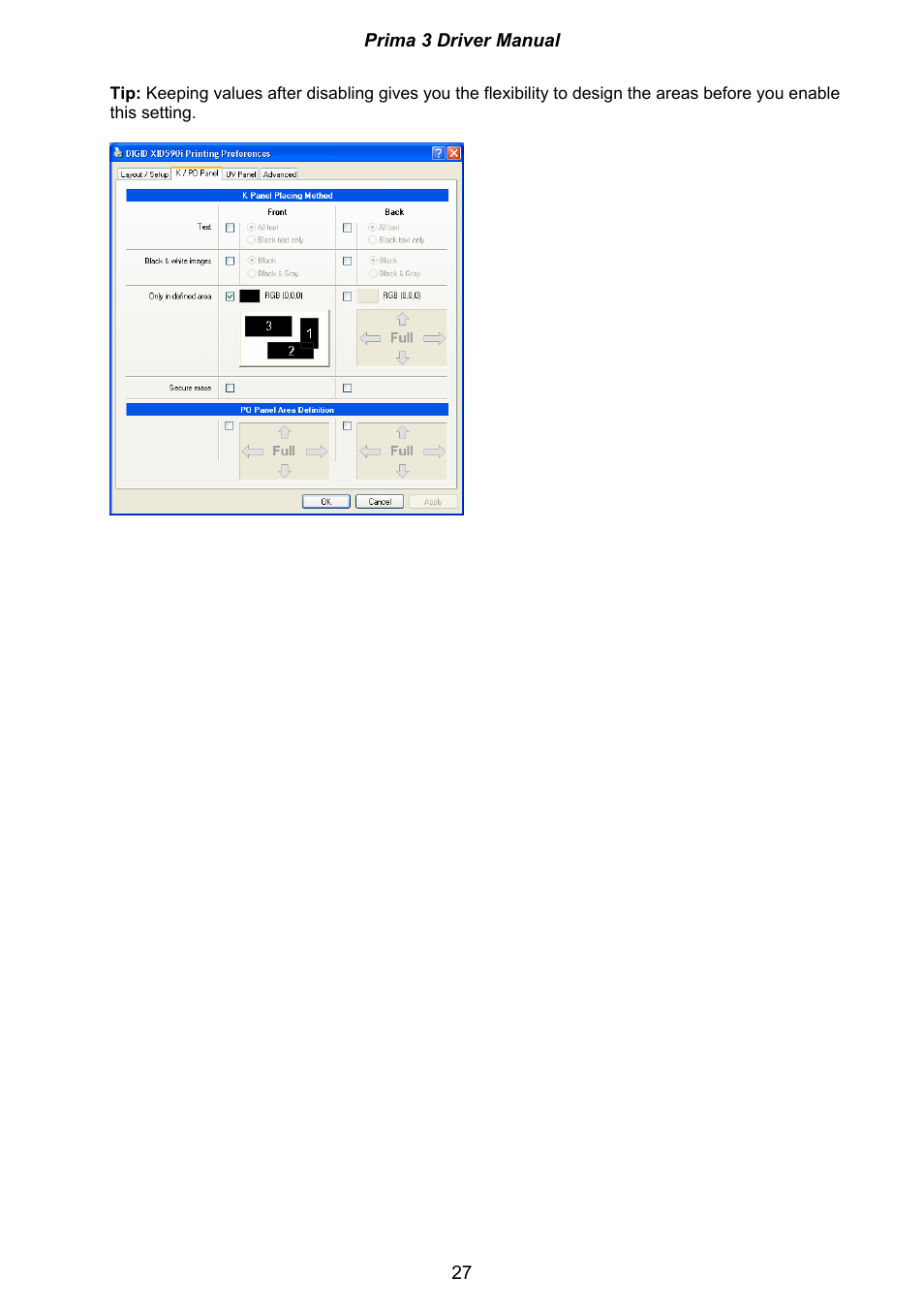 Ultra electronic Prima 3 XID590ie User Manual | Page 27 / 82