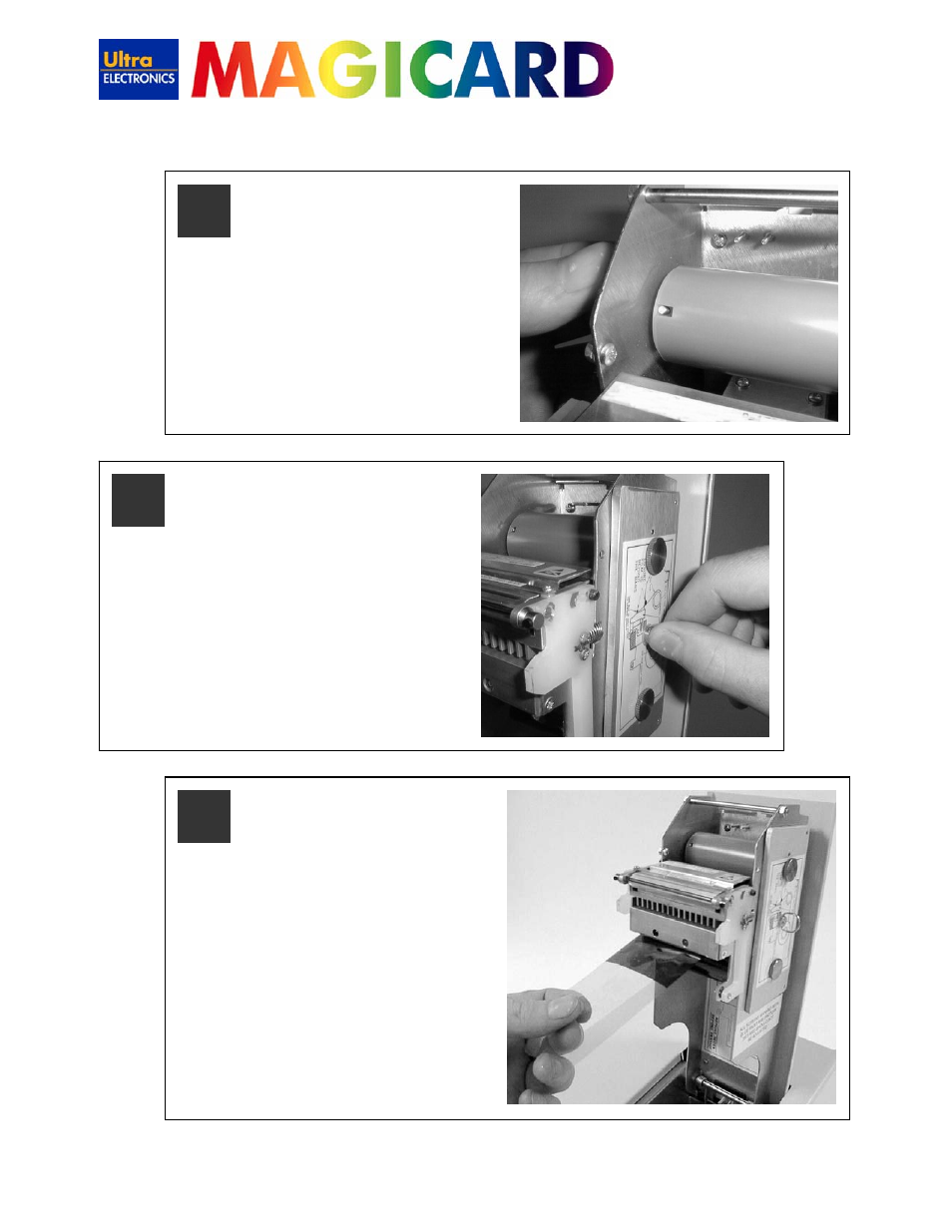 300 & sprinter dye-film installation guide | Ultra electronic MAGICARD 300 User Manual | Page 2 / 4