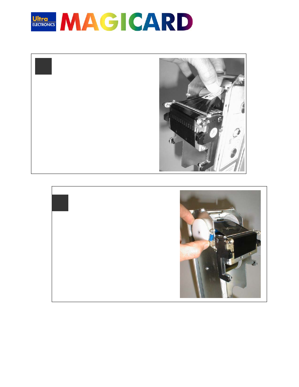 300 & sprinter dye-film installation guide | Ultra electronic MAGICARD 300 User Manual | Page 3 / 4