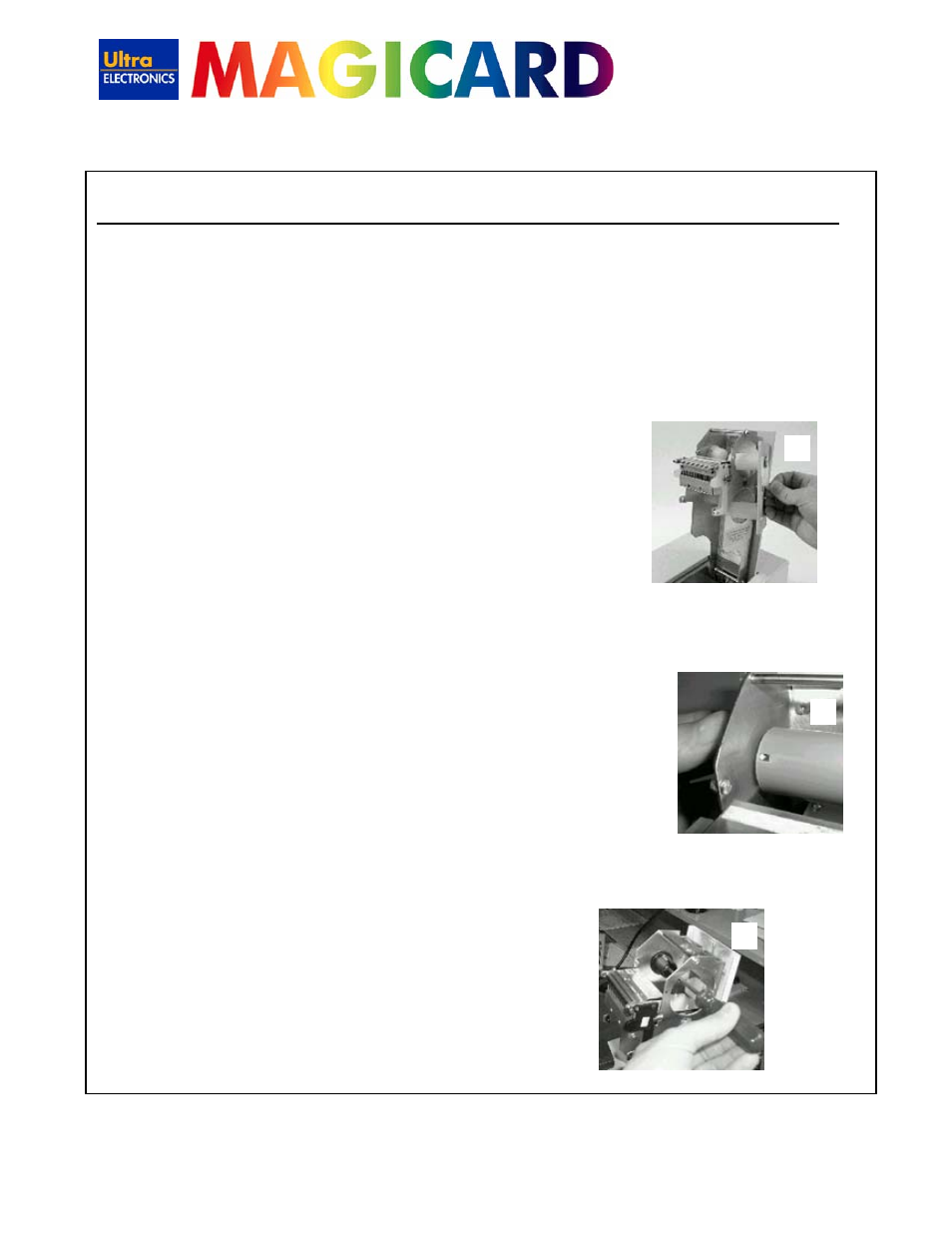 300 & sprinter dye-film installation guide | Ultra electronic MAGICARD 300 User Manual | Page 4 / 4