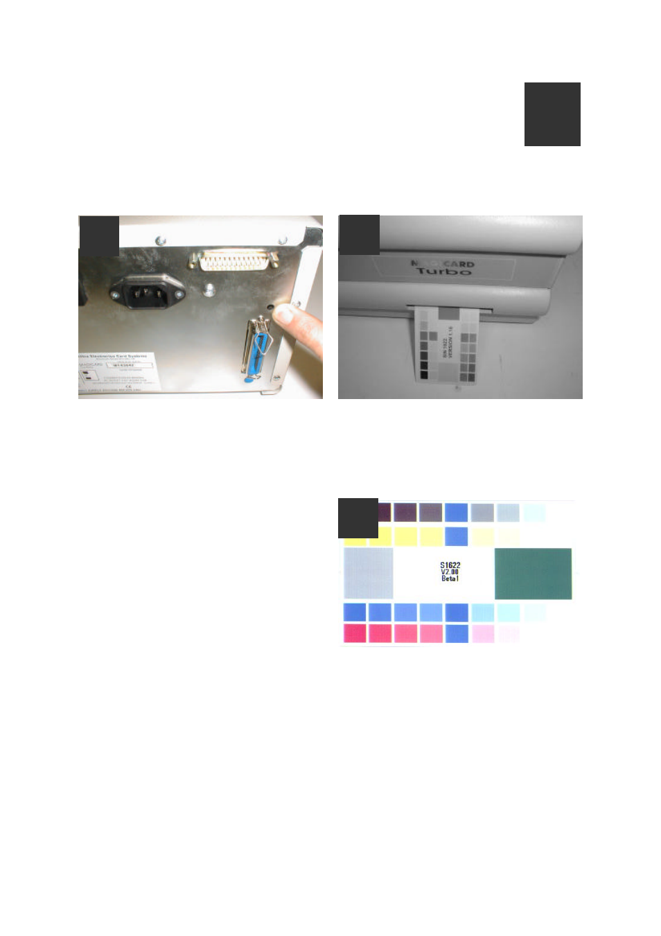 Test the printer operation | Ultra electronic Turbo User Manual | Page 13 / 37