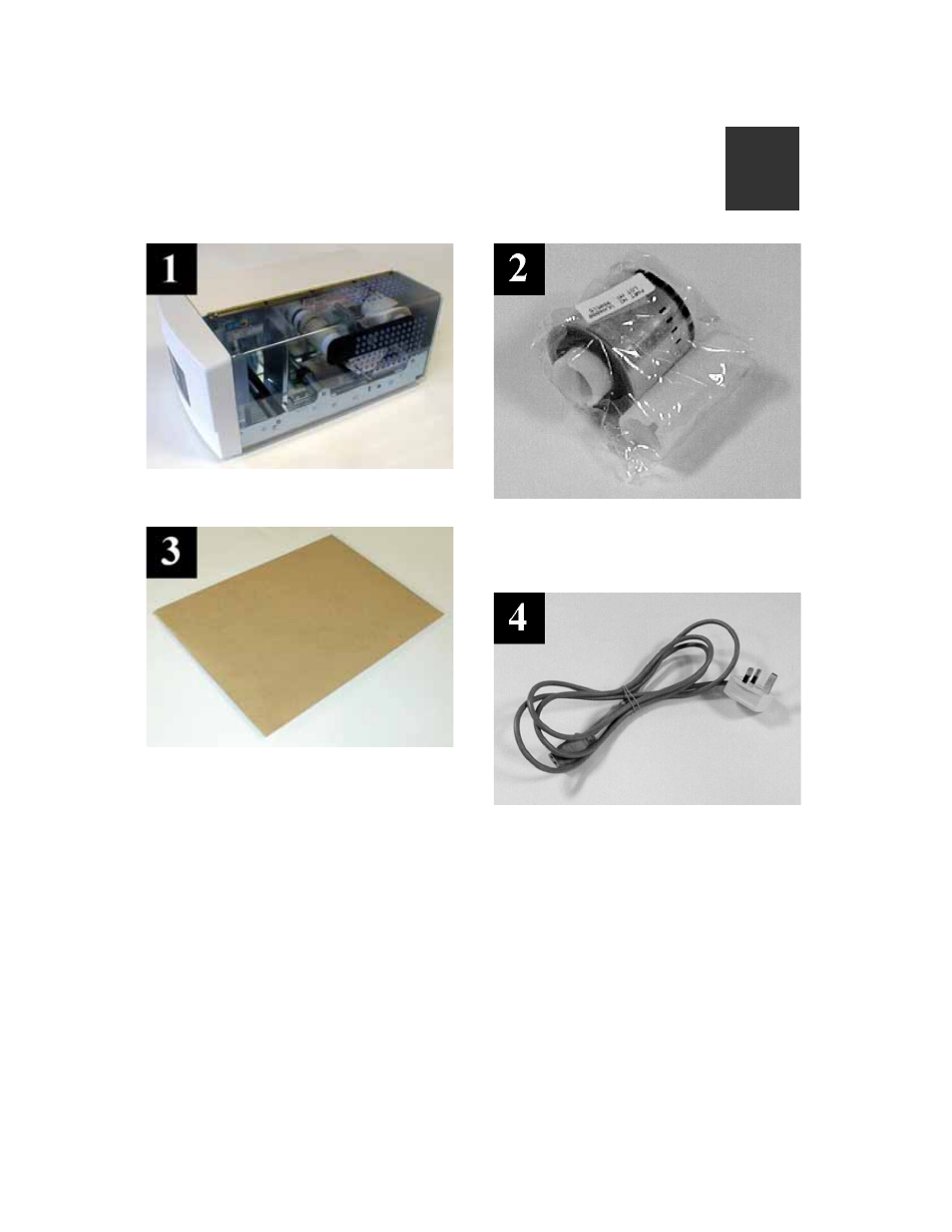 Checking the package contents | Ultra electronic MAGICARD Sicura Laminator User Manual | Page 5 / 24