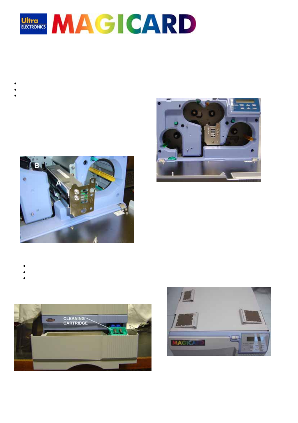 Prima 2e cleaning instructions | Ultra electronic Magicard Prima 2e User Manual | Page 3 / 4