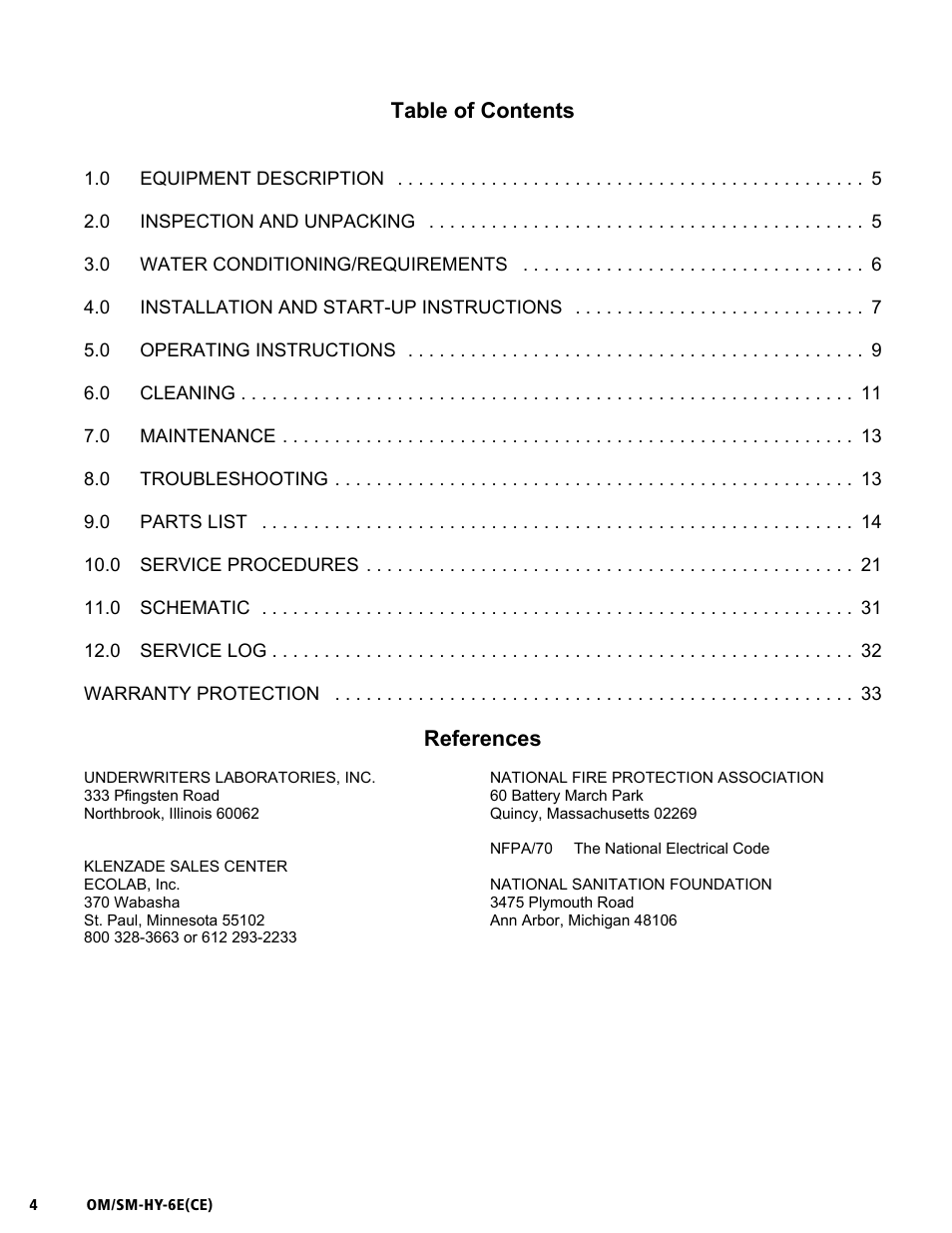 Unified Brands HYPERSTEAM HY-6E(CE) User Manual | Page 4 / 34