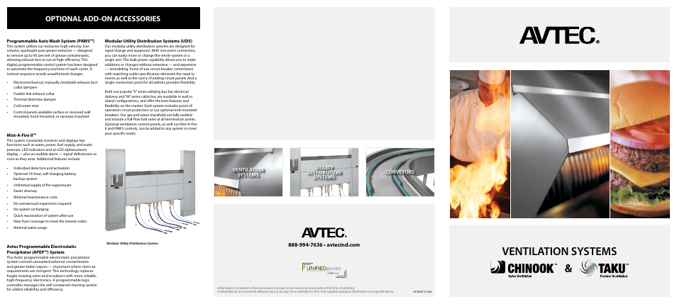 Unified Brands Ventilation Systems CHINOOK User Manual | 2 pages