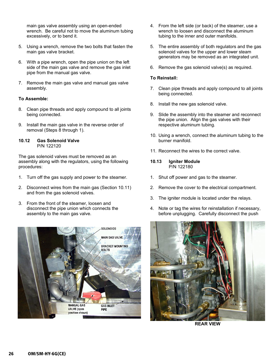 Om/sm-hy-6g(ce) | Unified Brands HYPERSTEAM HY-6G(CE) User Manual | Page 26 / 37