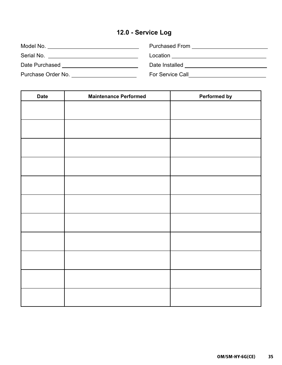 Unified Brands HYPERSTEAM HY-6G(CE) User Manual | Page 35 / 37