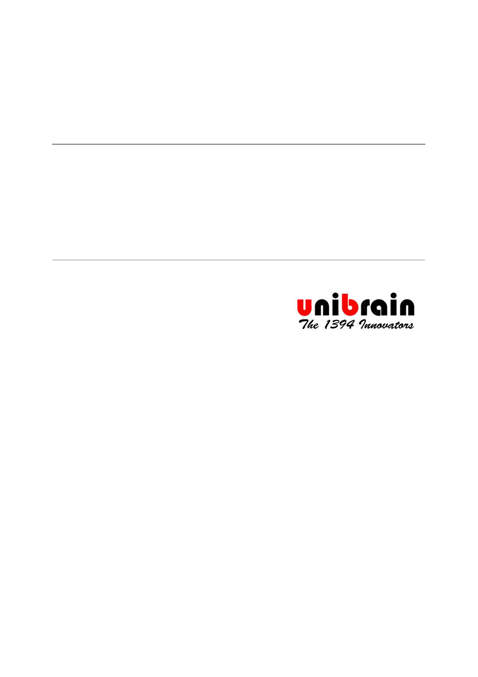 Unibrain 830 User Manual | 73 pages