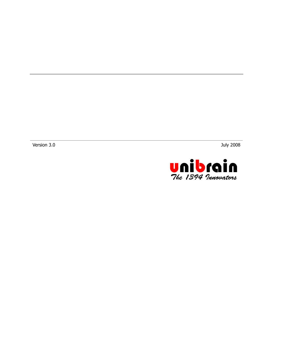 Unibrain 501 User Manual | 82 pages