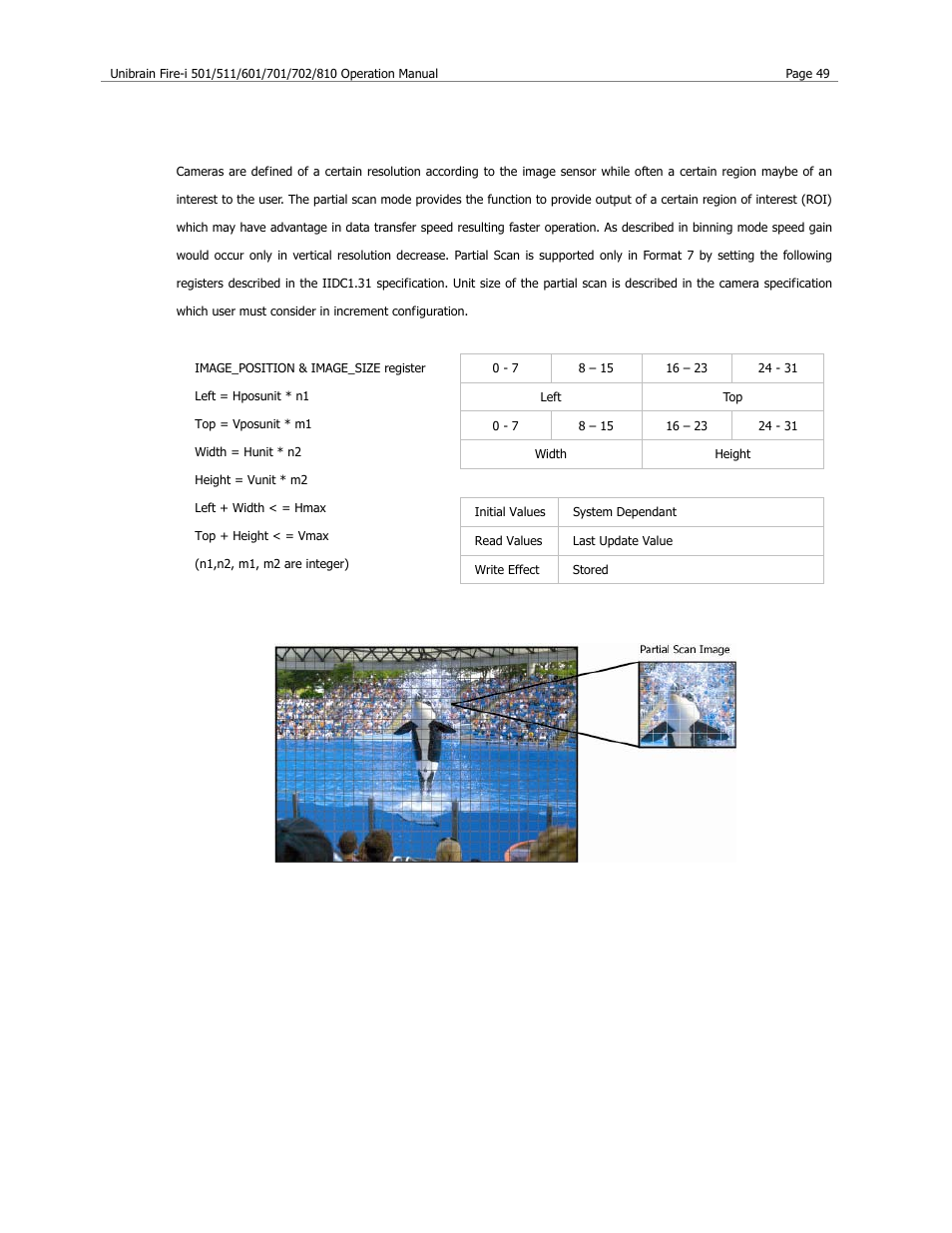 Partial scan | Unibrain 501 User Manual | Page 57 / 82