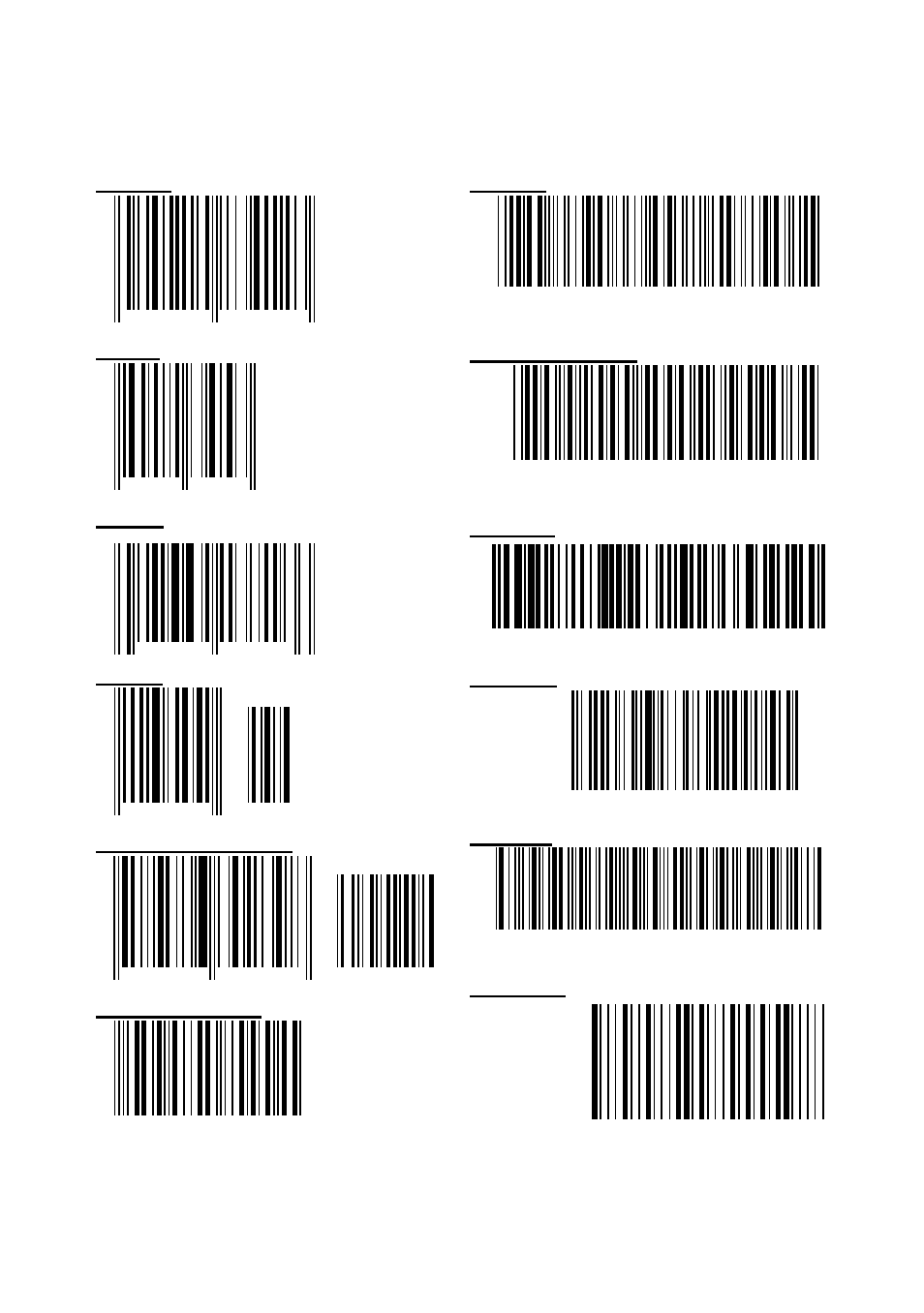 Appendix f. bar code test chart | Unitech Hand Held Scanner User Manual | Page 52 / 52