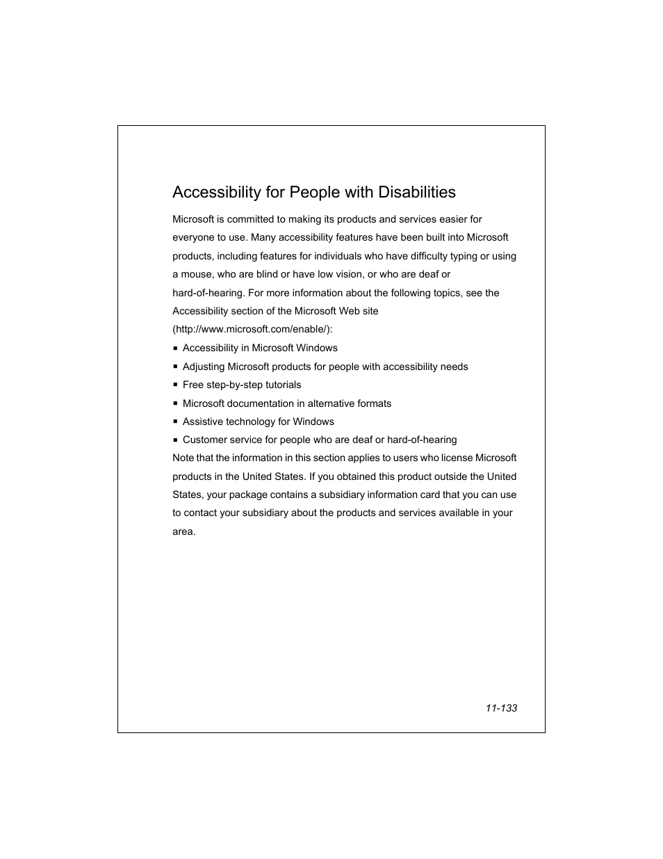 Accessibility for people with disabilities | Unitech PA950 User Manual | Page 133 / 204