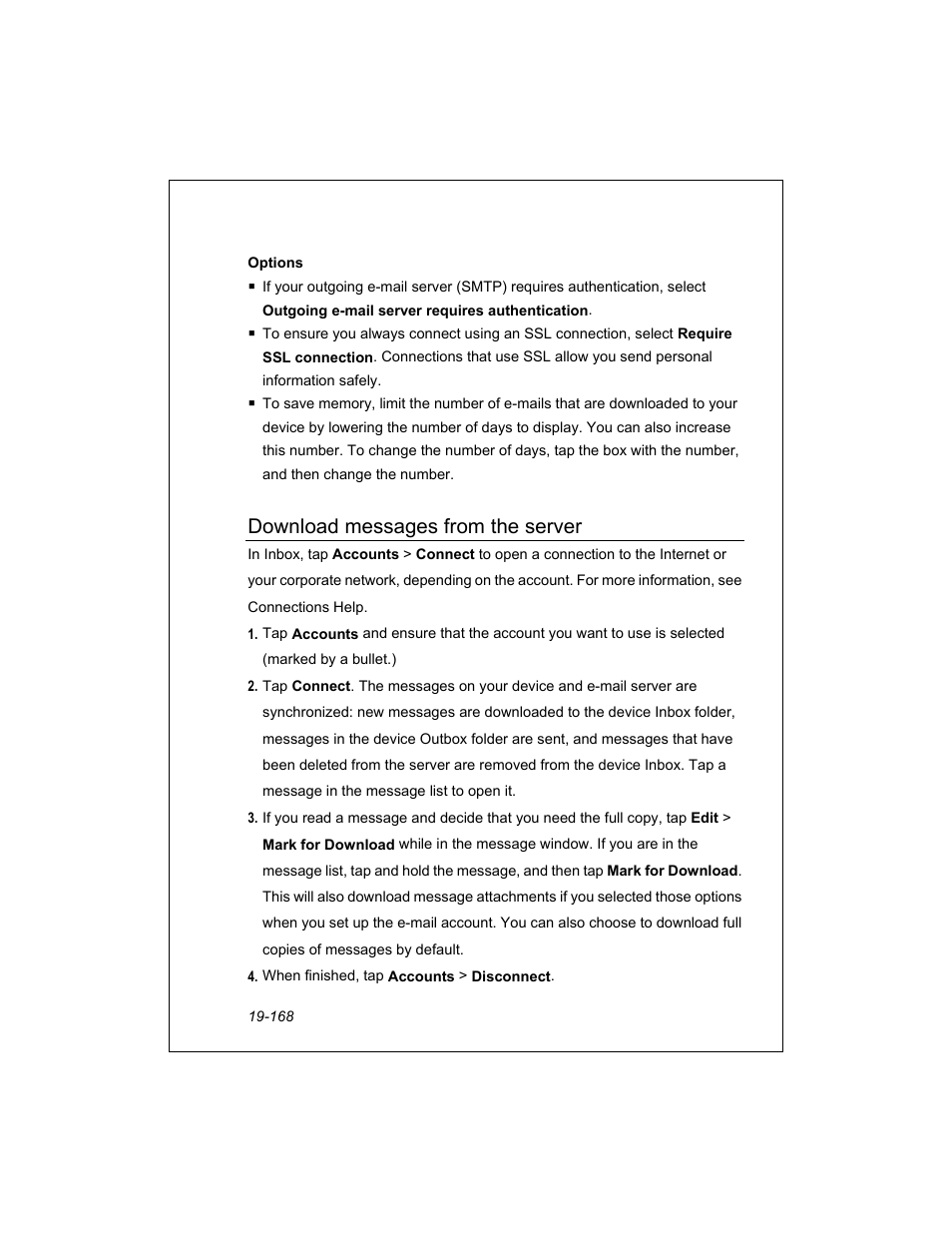 Download messages from the server | Unitech PA950 User Manual | Page 168 / 204