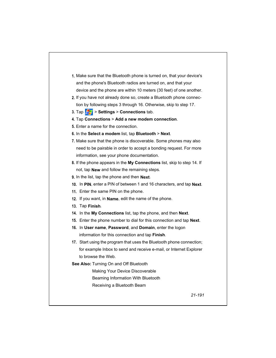 Unitech PA950 User Manual | Page 191 / 204