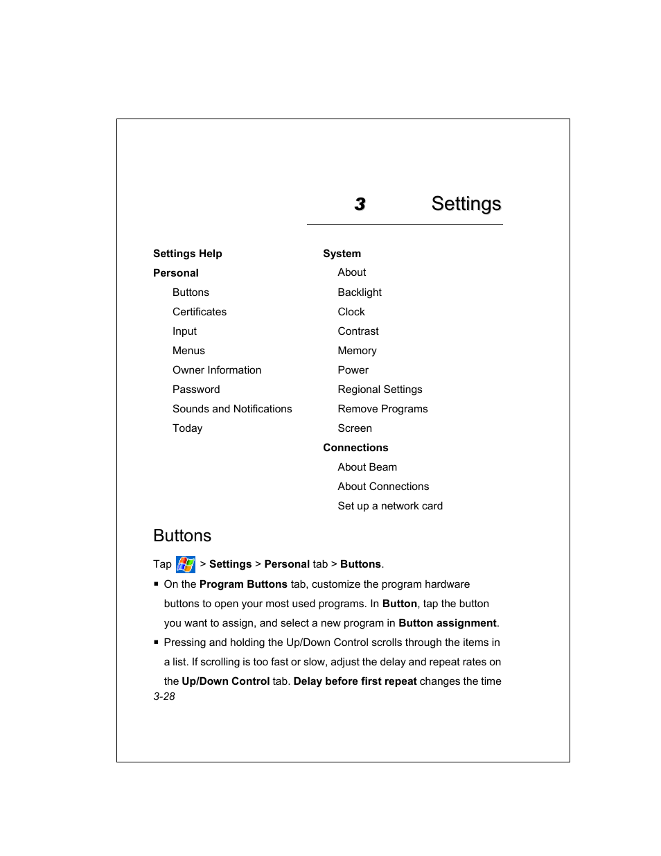Buttons | Unitech PA950 User Manual | Page 28 / 204