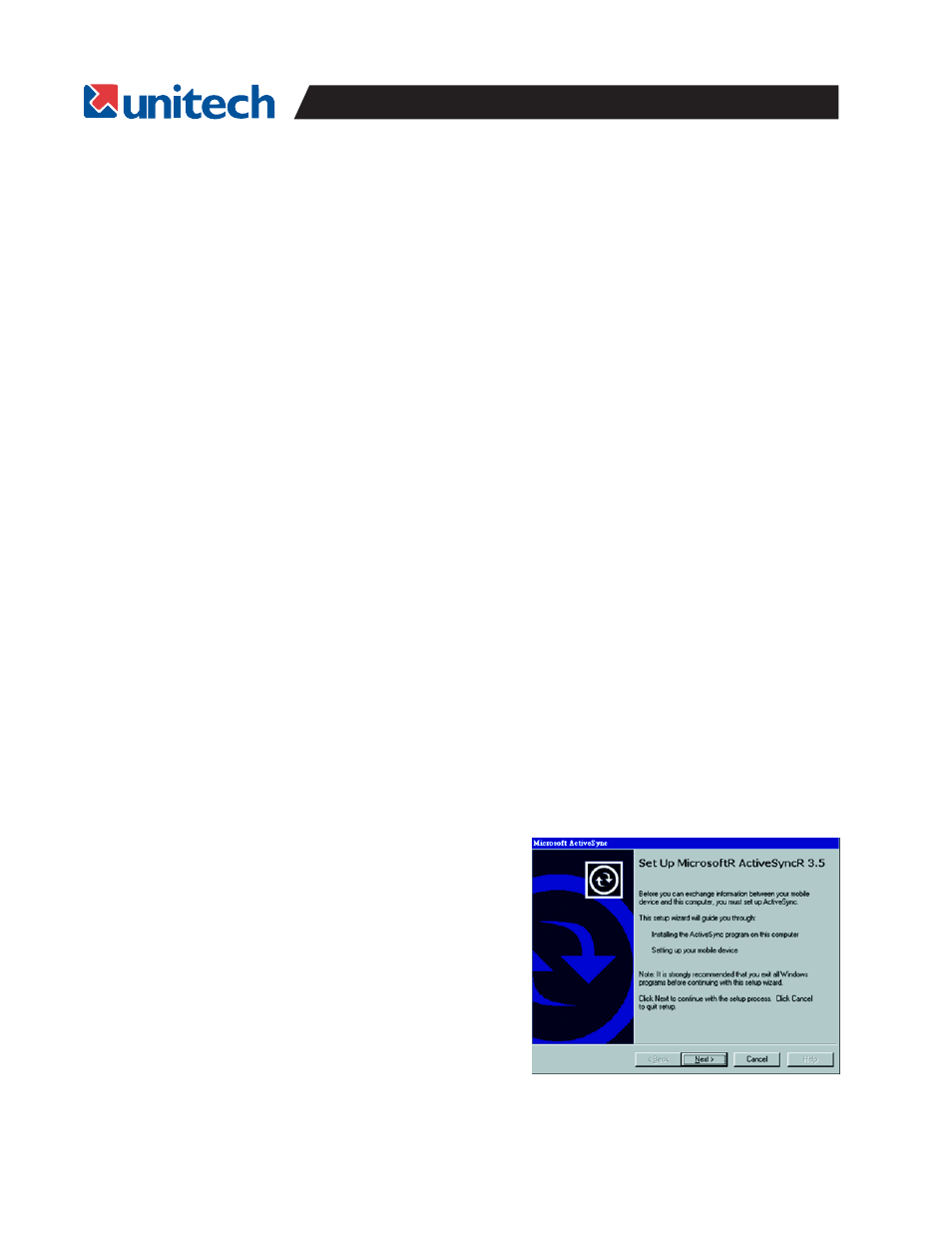 Activesync | Unitech PA966 User Manual | Page 34 / 54
