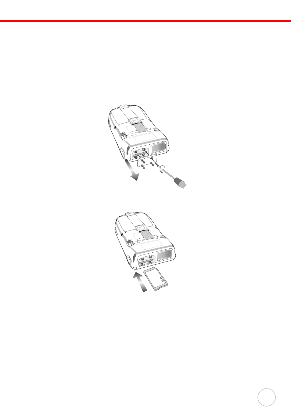 Using the sd/mmc memory card, Inserting a storage card, Removing a storage card | Unitech PA600 User Manual | Page 25 / 51