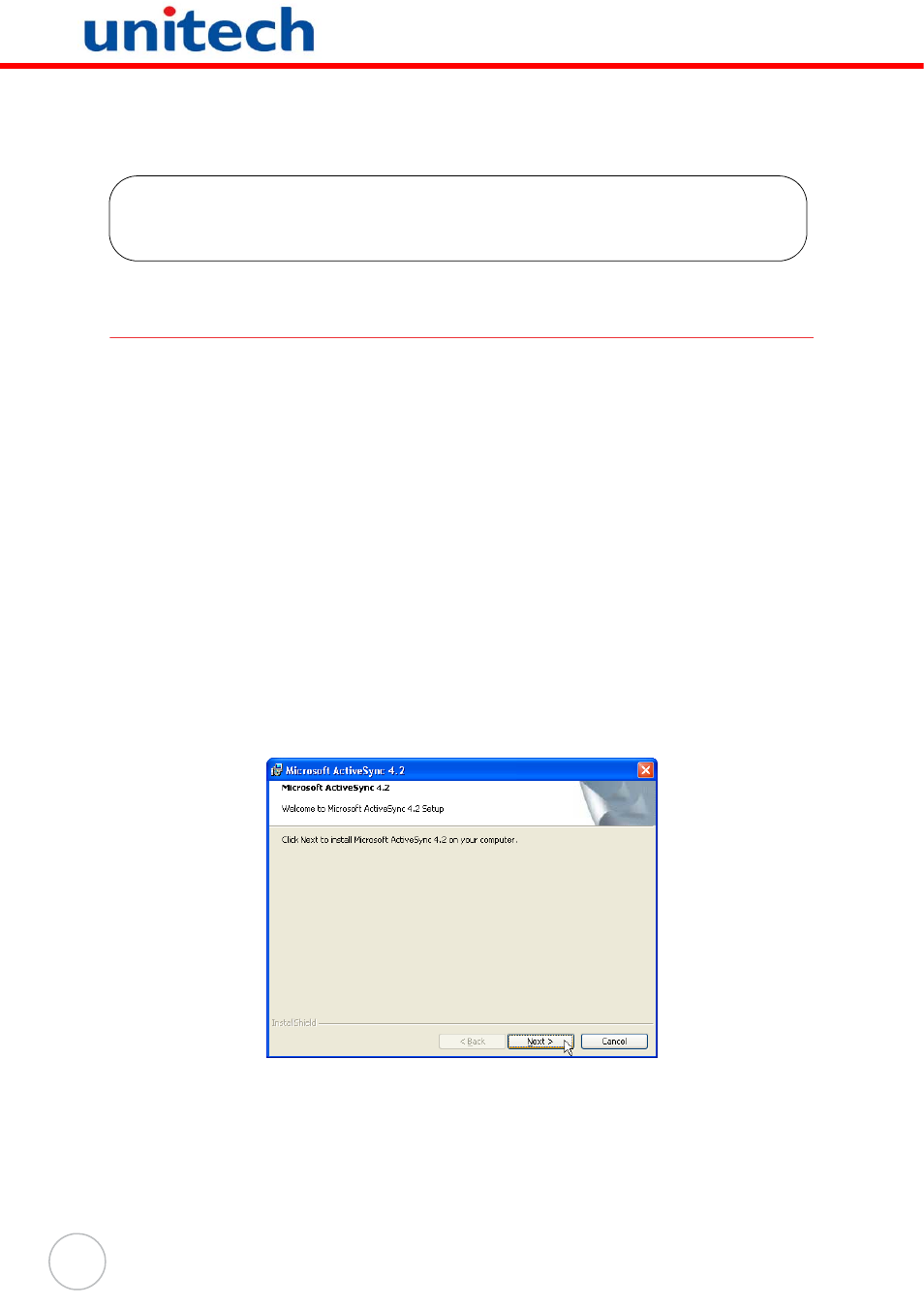 Getting connected, Establishing device-pc connection, Installing microsoft activesync | Chapter 3 getting connected | Unitech PA600 User Manual | Page 28 / 51