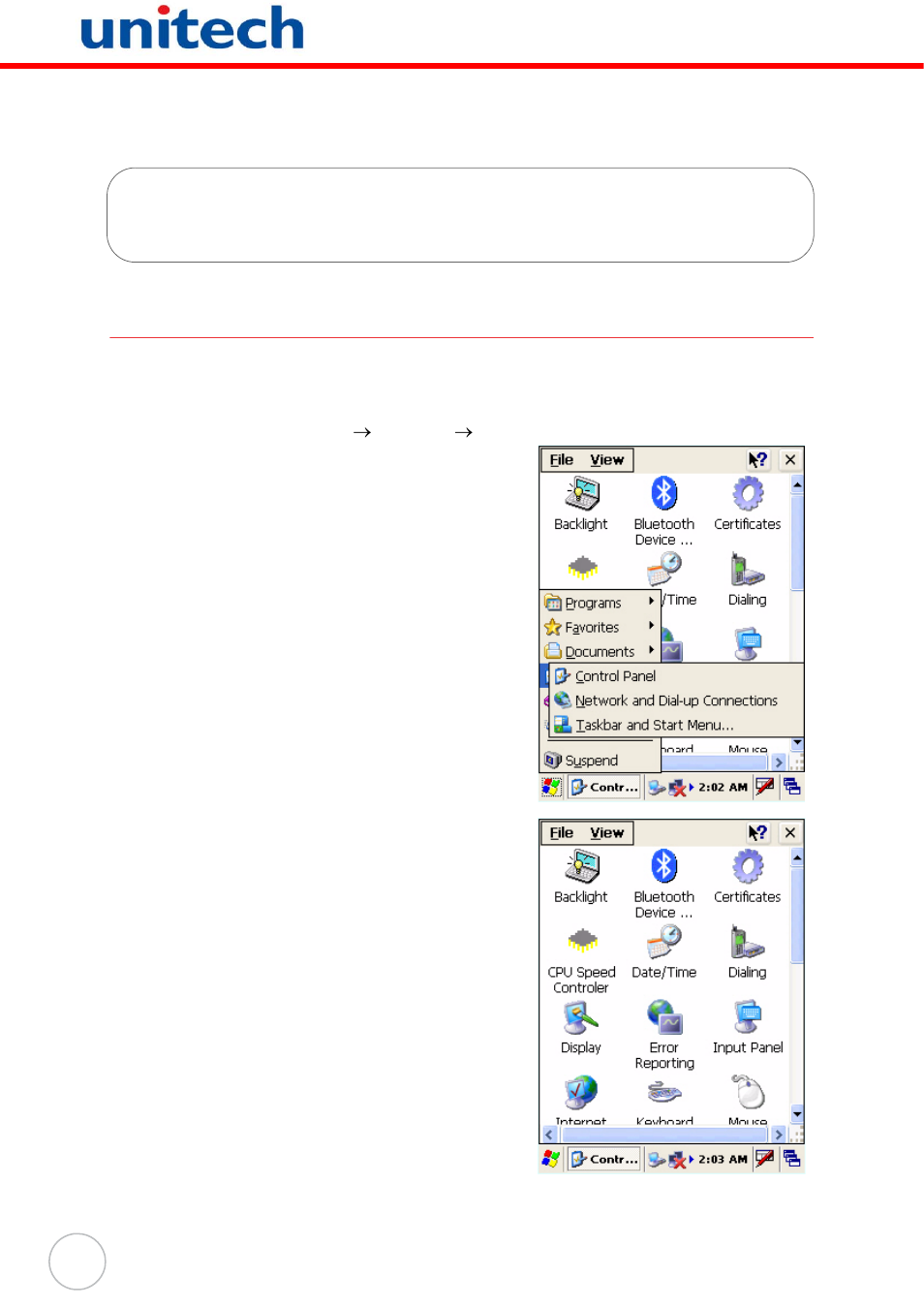Advanced settings, Adjusting settings, Chapter 5 advanced settings | Unitech PA600 User Manual | Page 44 / 51