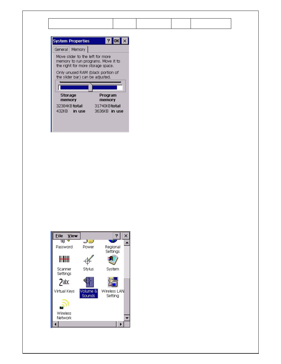 14 volume & sounds | Unitech PA960 User Manual | Page 108 / 144