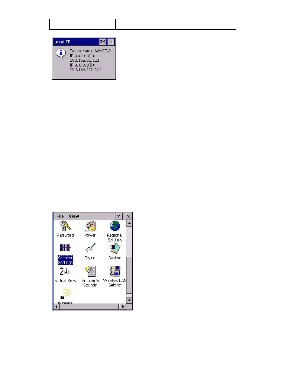 10 scanner settings | Unitech PA960 User Manual | Page 22 / 144