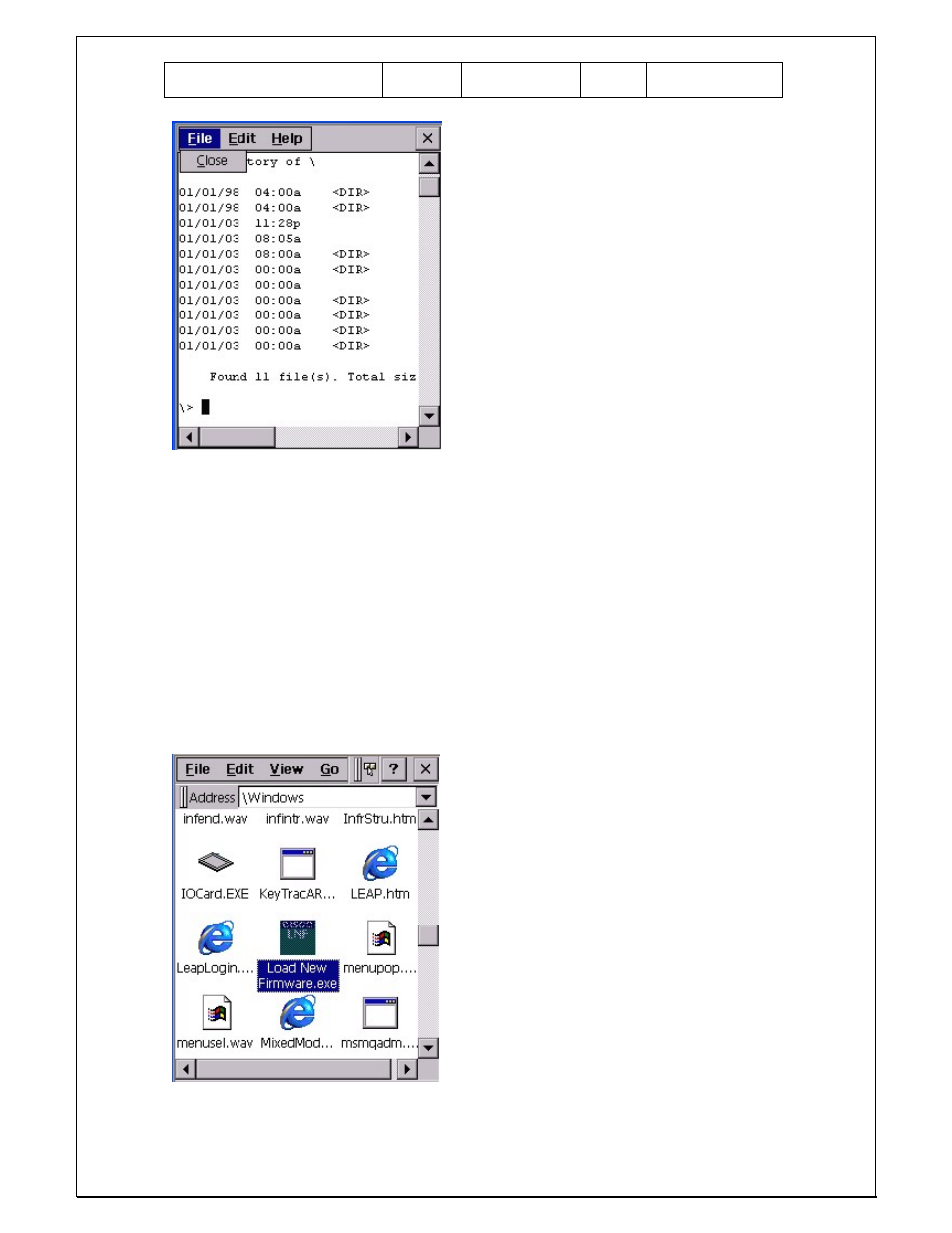 5 load new firmware | Unitech PA960 User Manual | Page 51 / 144