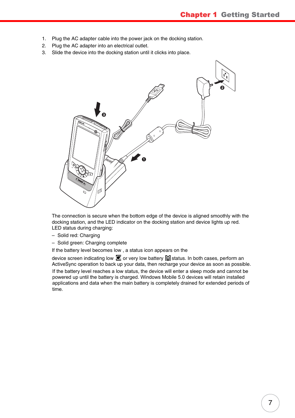 Chapter 1, Getting started | Unitech PA500 User Manual | Page 13 / 84