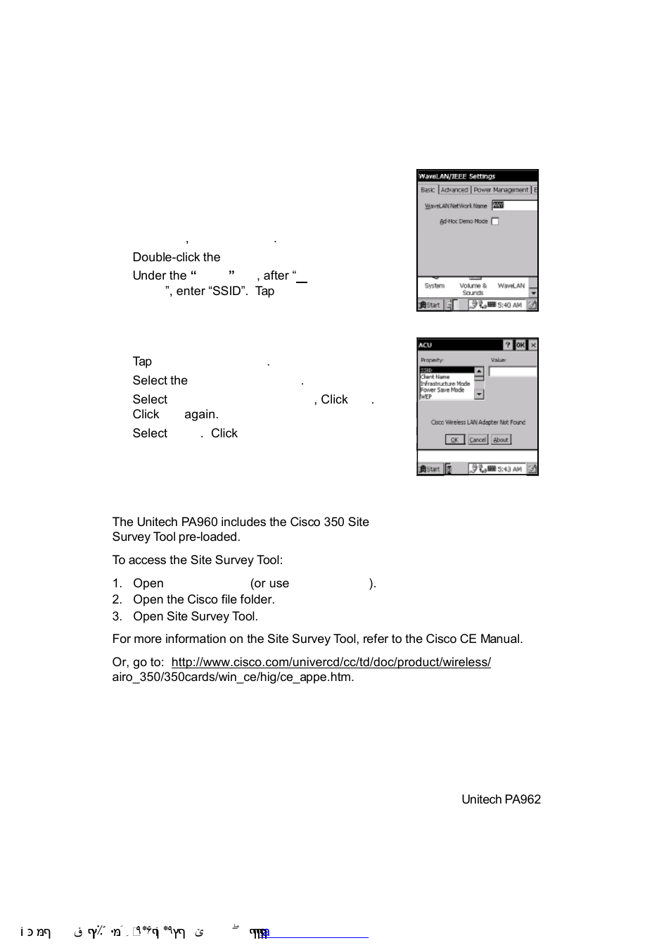 Unitech PA962 User Manual | Page 40 / 51