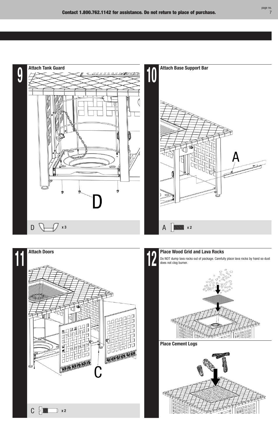 Uniflame GAD860SP User Manual | Page 7 / 12