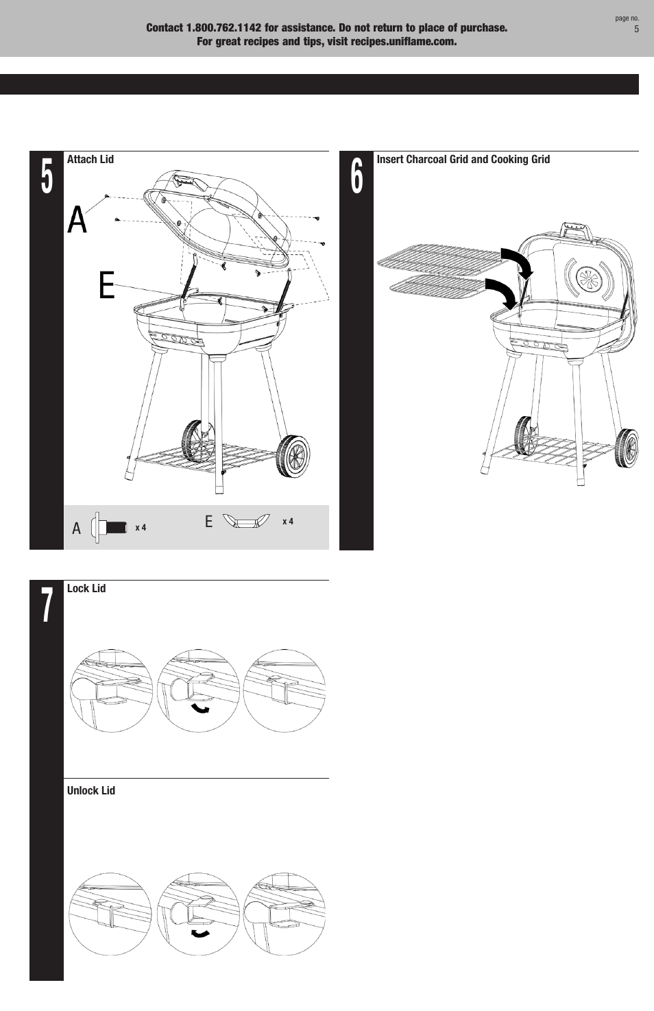 Uniflame CBC900WRS User Manual | Page 5 / 16