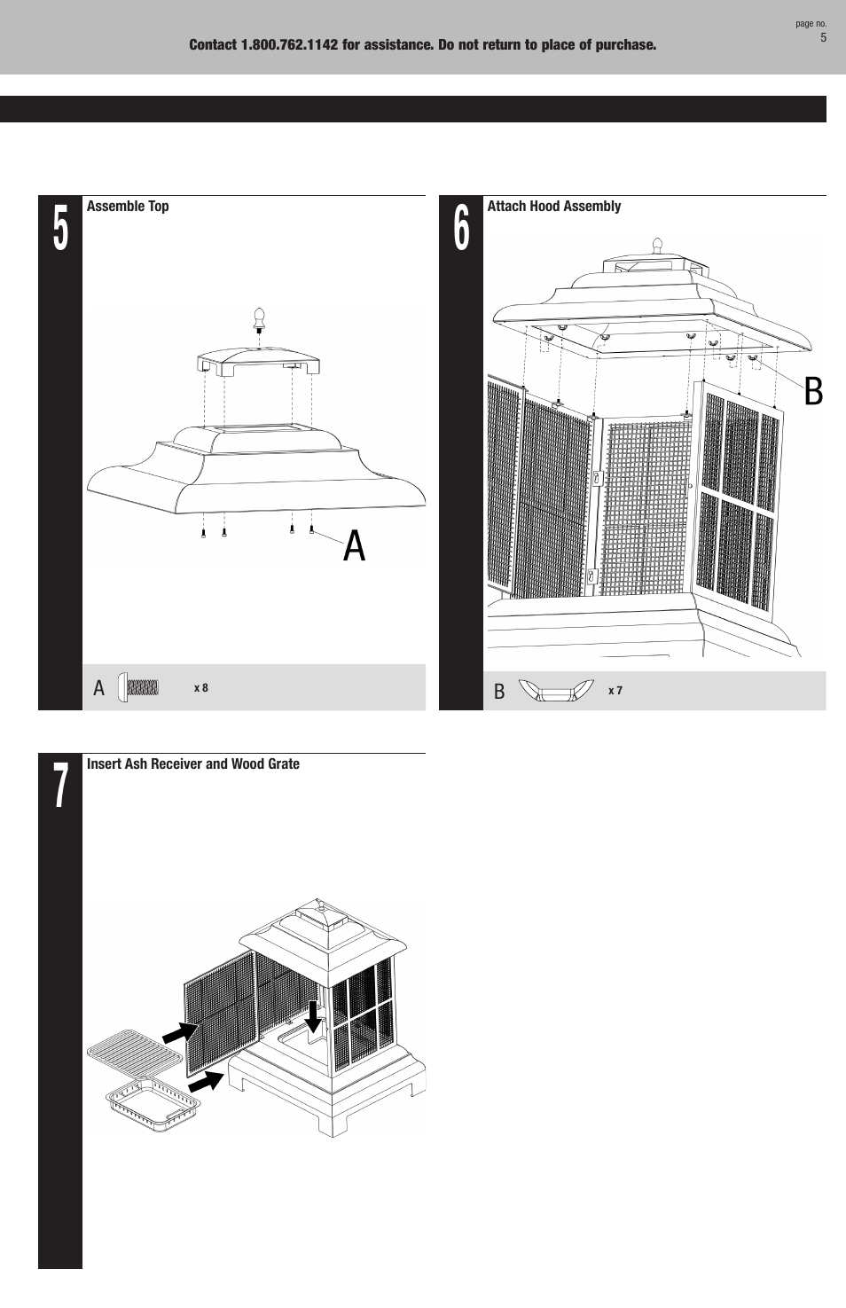 Uniflame Waf501cs User Manual | Page 5 / 8