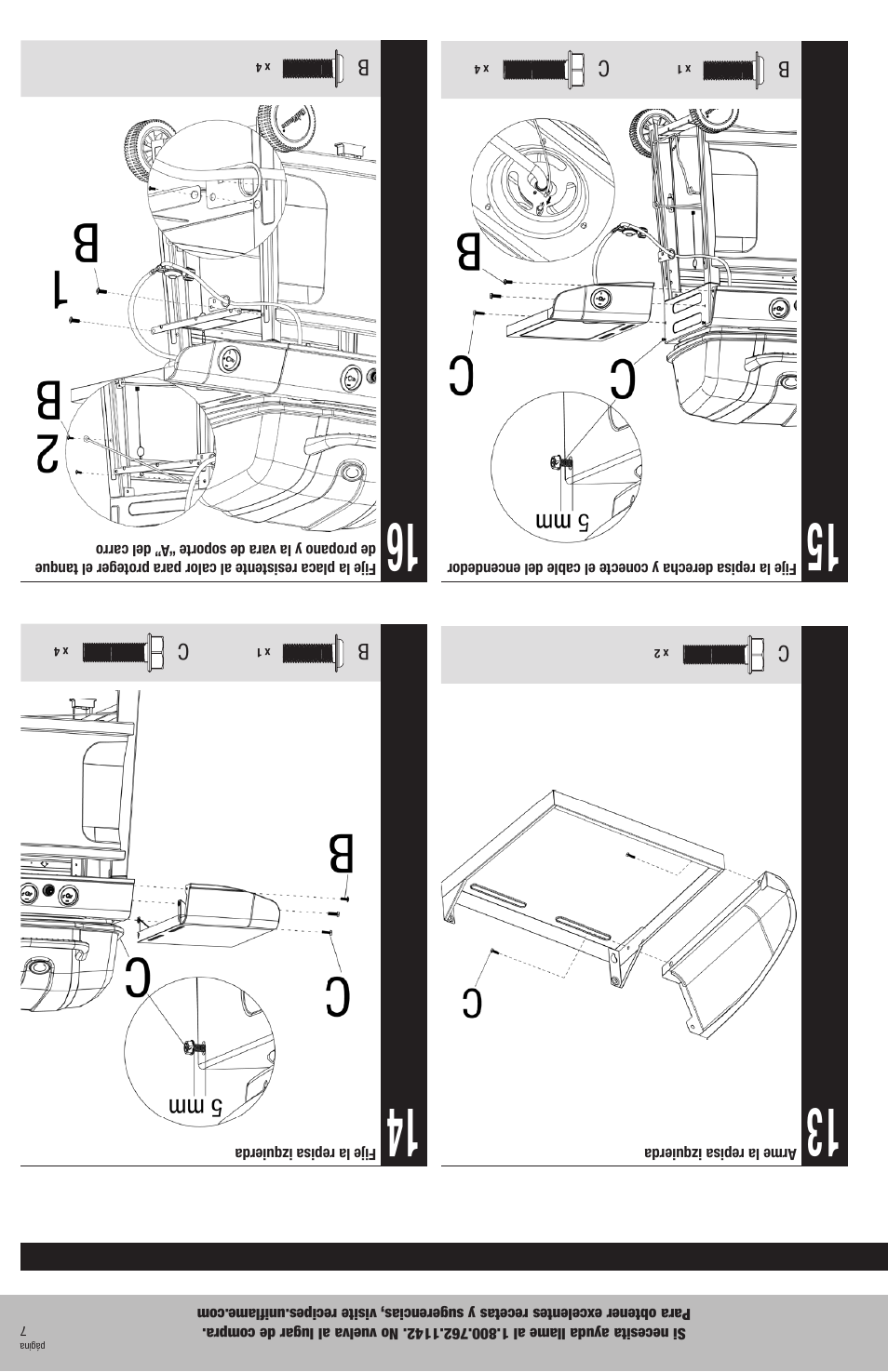 Uniflame GBC920W1 User Manual | Page 22 / 28
