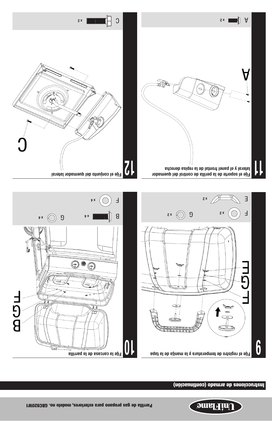 Uniflame GBC920W1 User Manual | Page 23 / 28
