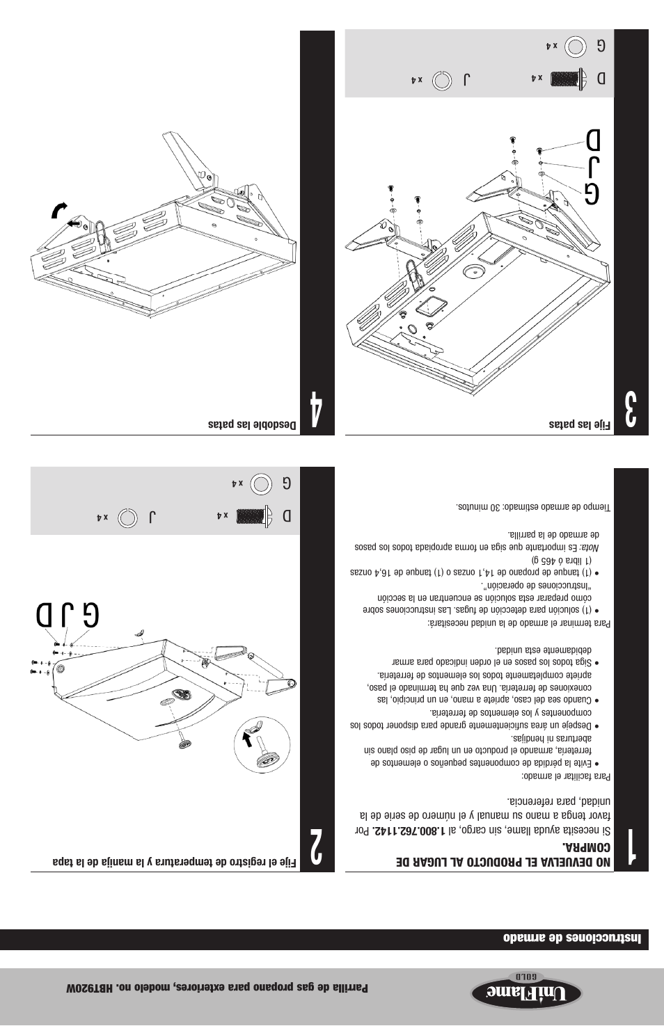 Uniflame HBT920W User Manual | Page 13 / 16