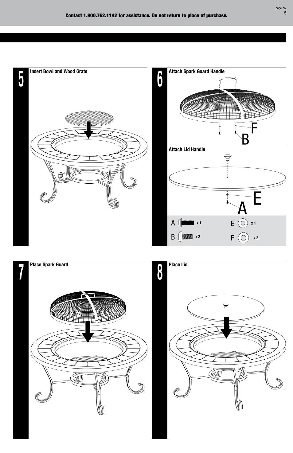 Uniflame WAD1358SP User Manual | Page 5 / 8