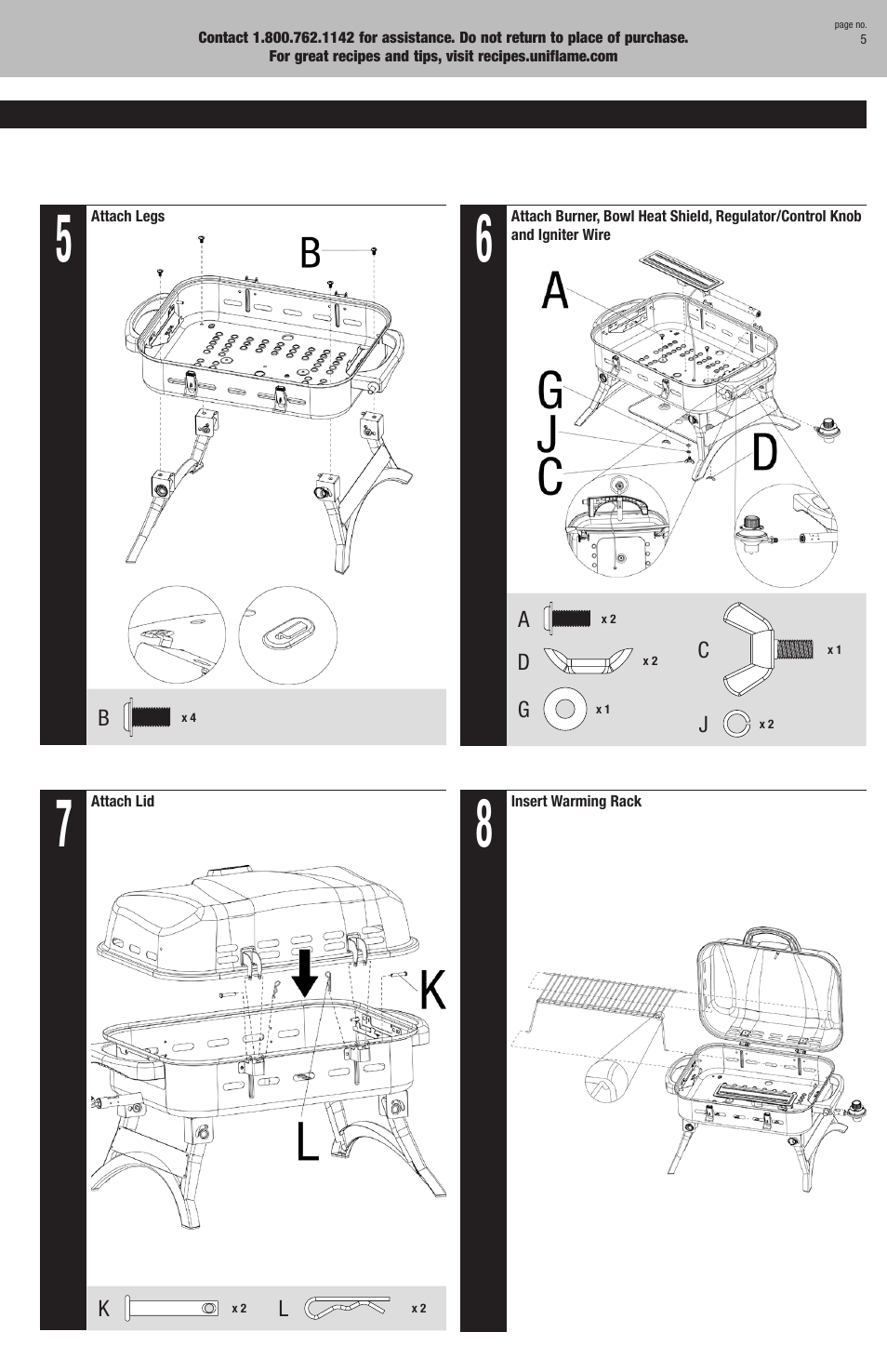 Uniflame NPG2322SS User Manual | Page 5 / 12