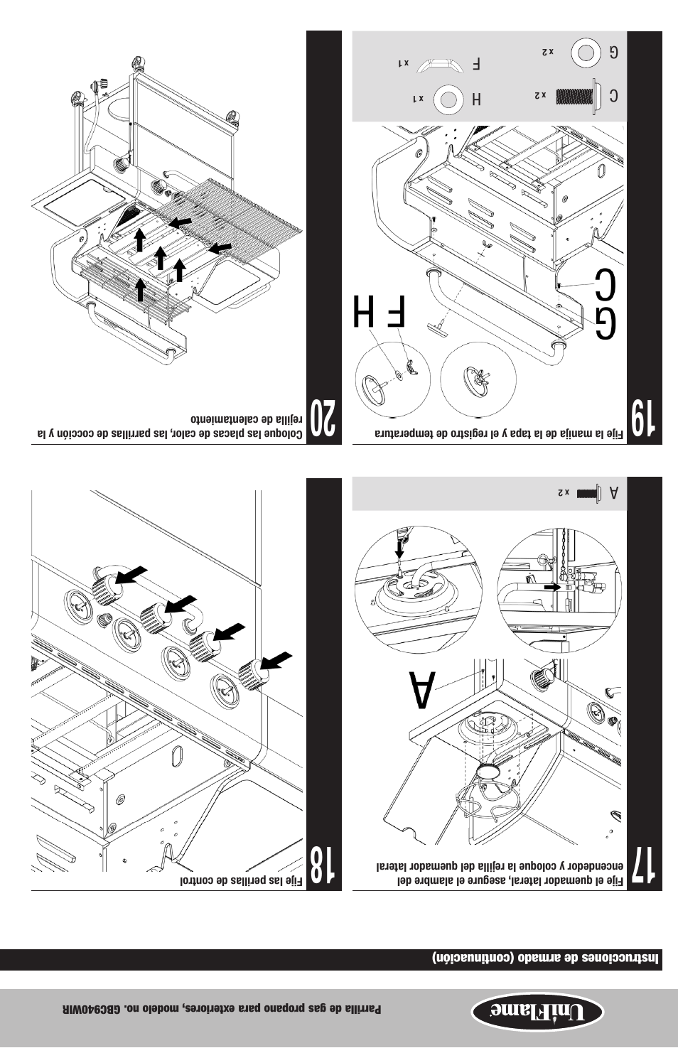Uniflame GBC940WIR User Manual | Page 21 / 28