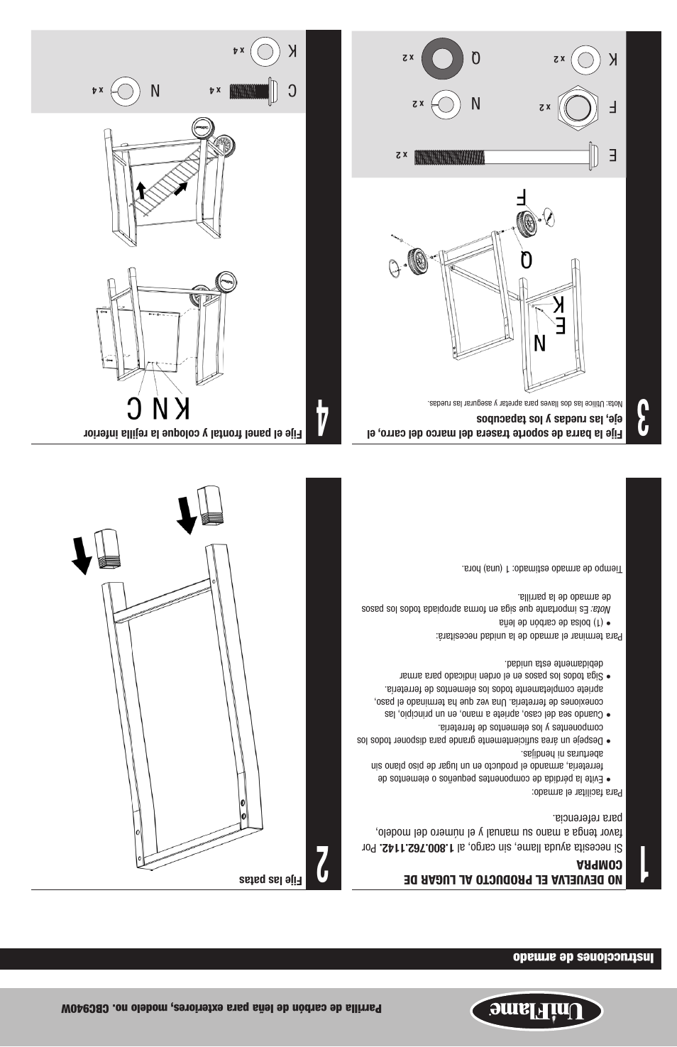 Uniflame CBC940W User Manual | Page 17 / 20