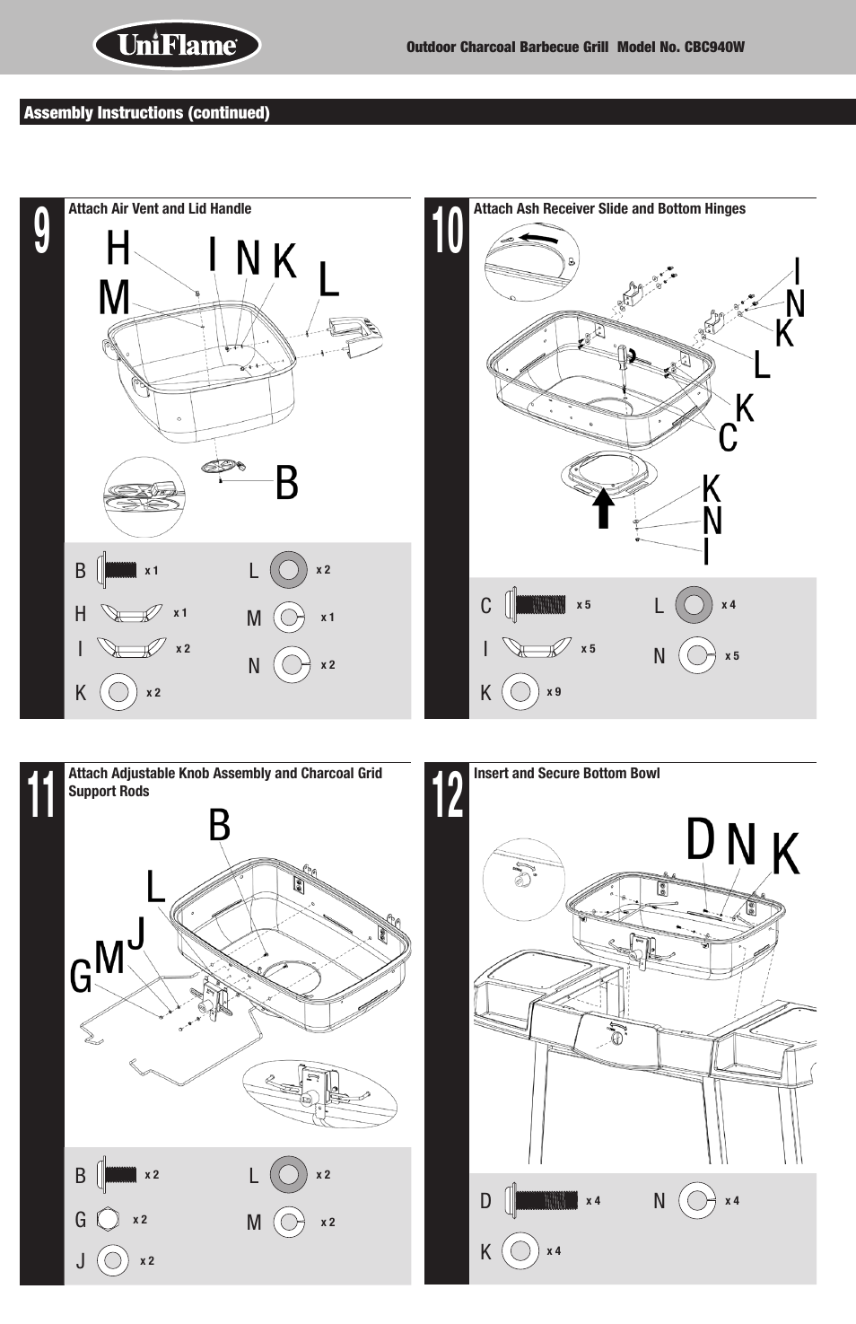 Uniflame CBC940W User Manual | Page 6 / 20