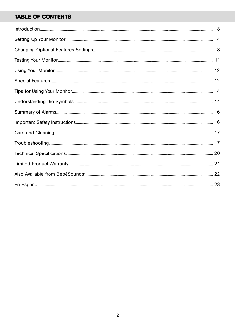 Unisar AC401-2P User Manual | Page 2 / 48