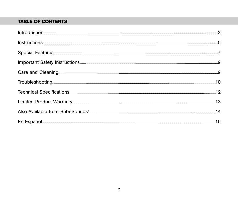 Unisar TV984 User Manual | Page 2 / 32
