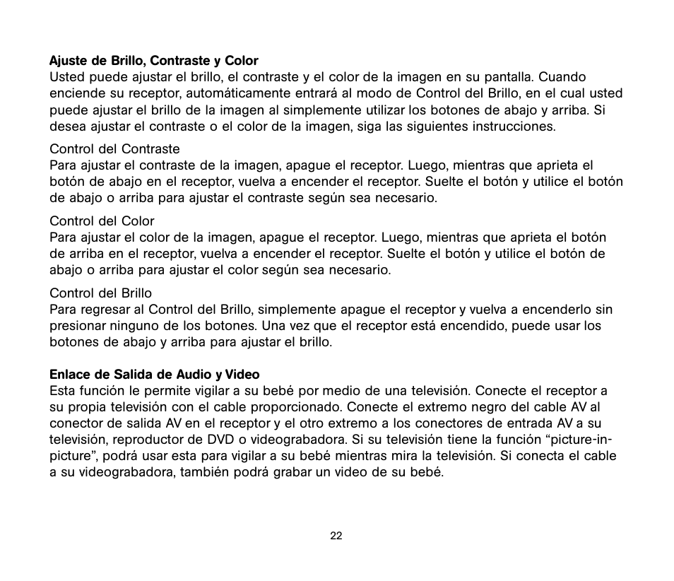 Unisar TV984 User Manual | Page 22 / 32