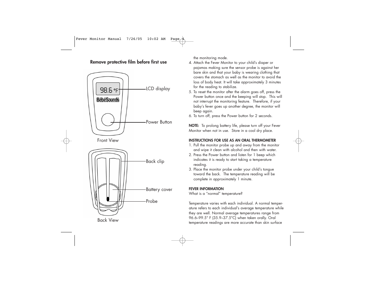 Unisar BR143 User Manual | Page 3 / 9
