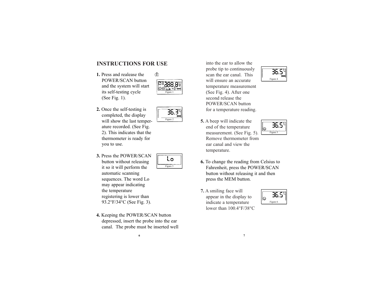 Instructions for use | Unisar BR101 User Manual | Page 4 / 9