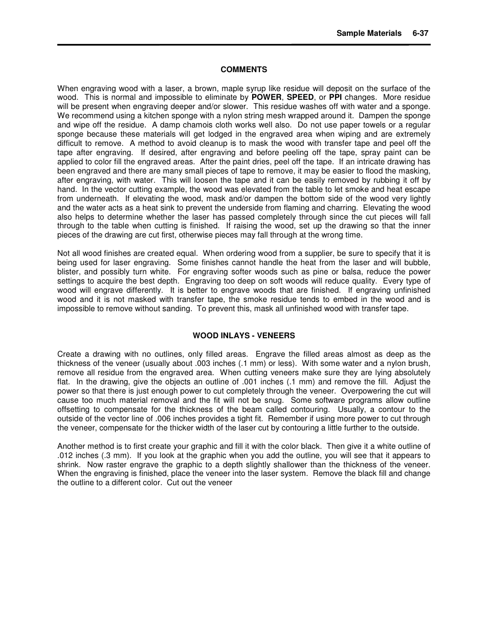 Universal Laser Systems X2-600 User Manual | Page 101 / 121