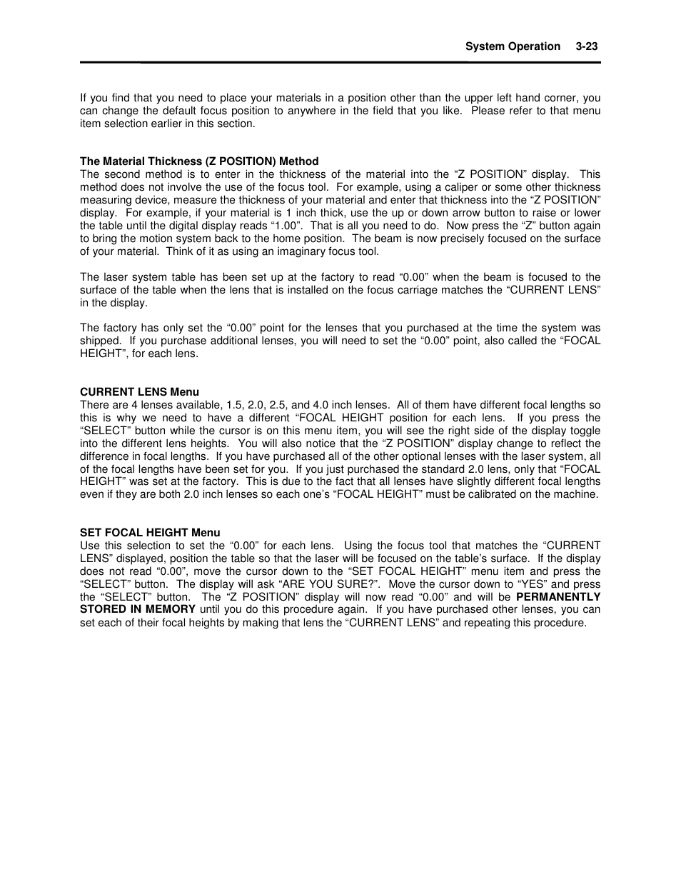 Universal Laser Systems X2-600 User Manual | Page 48 / 121