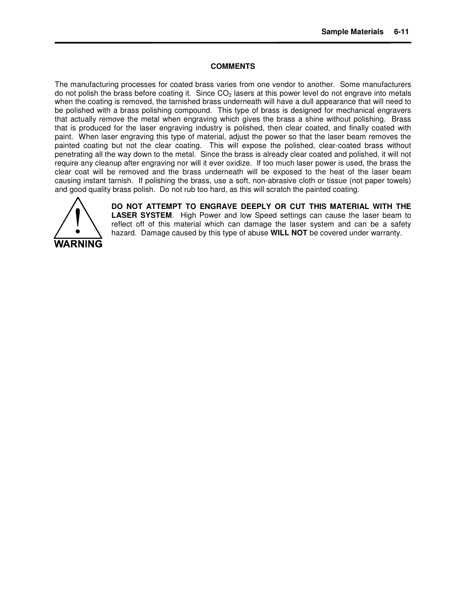 Universal Laser Systems X2-600 User Manual | Page 75 / 121