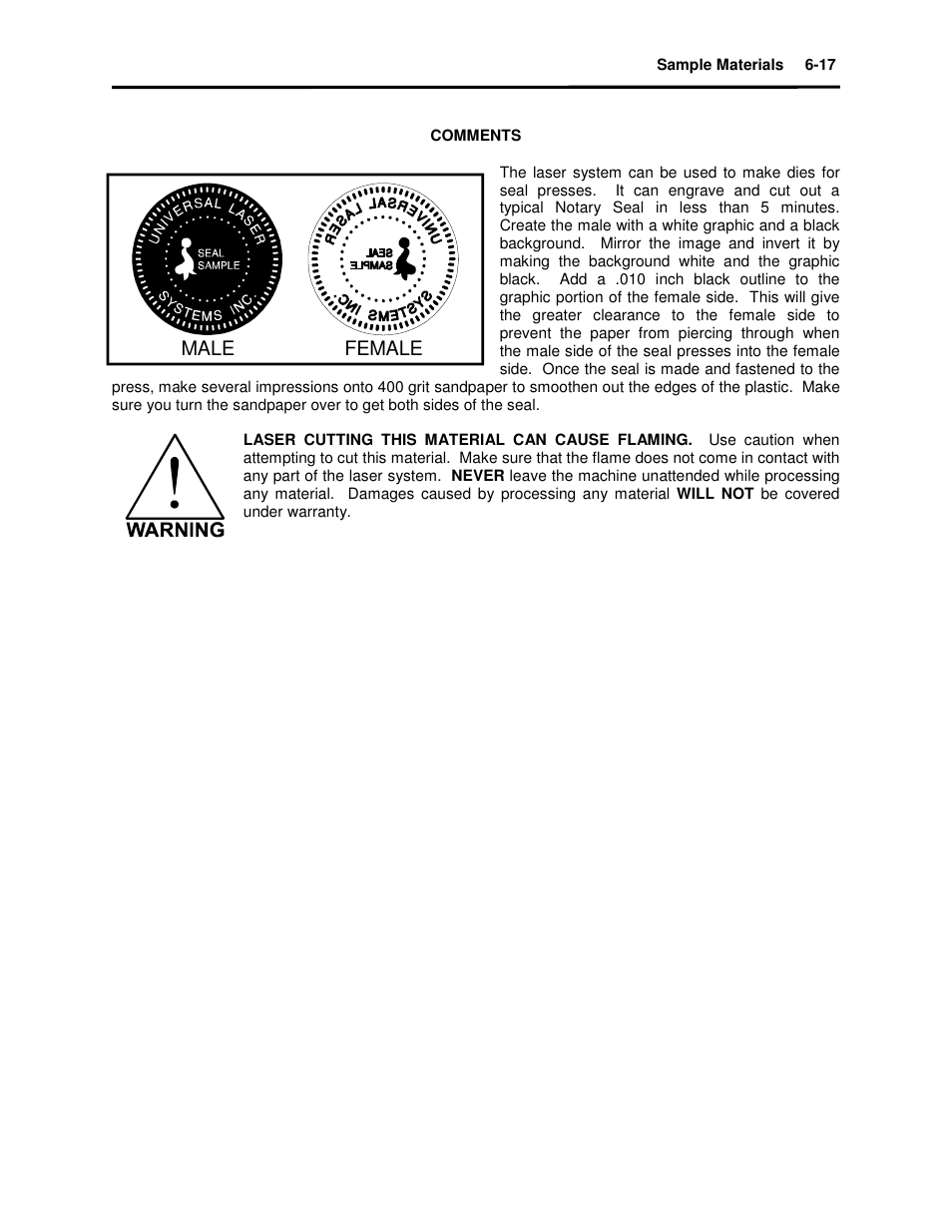 Universal Laser Systems X2-600 User Manual | Page 81 / 121