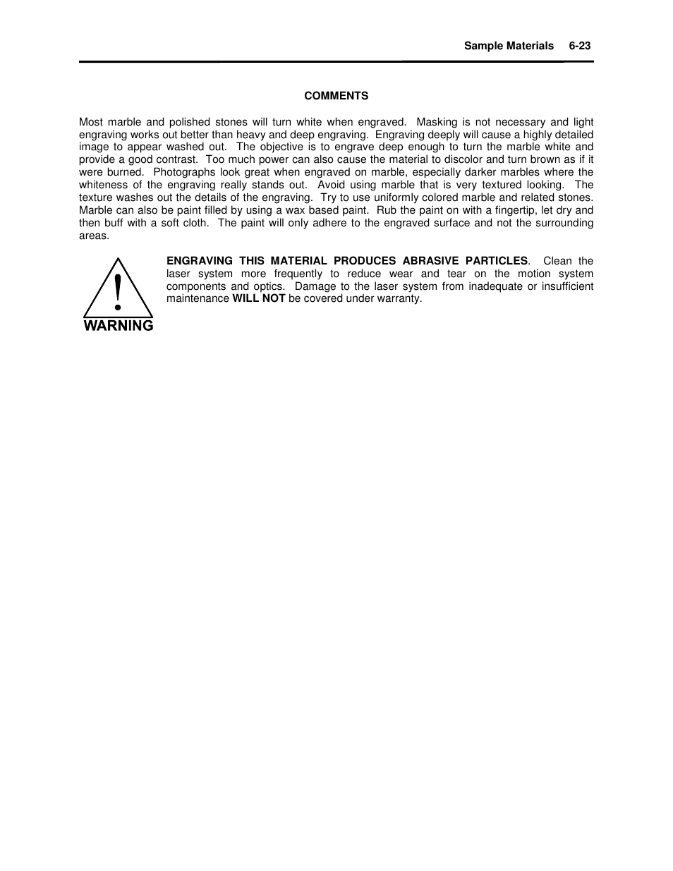 Universal Laser Systems X2-600 User Manual | Page 87 / 121