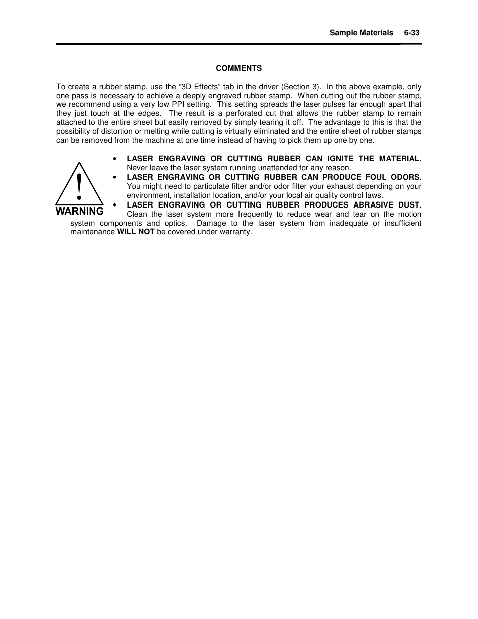 Universal Laser Systems X2-600 User Manual | Page 97 / 121